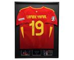 Lamine Yamal Spanje 2024 gesigneerd ingelijst thuis shirt, Verzamelen, Sportartikelen en Voetbal, Buitenlandse clubs, Soccersignings.nl