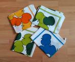 4 retro, vintage keukendoeken met appels, Ophalen of Verzenden, Zo goed als nieuw, Tafelkleed of Tafelzeil