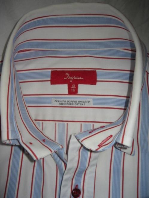 Ingram kwaliteits overhemd maat 41, Kleding | Heren, Overhemden, Zo goed als nieuw, Halswijdte 41/42 (L), Wit, Ophalen of Verzenden