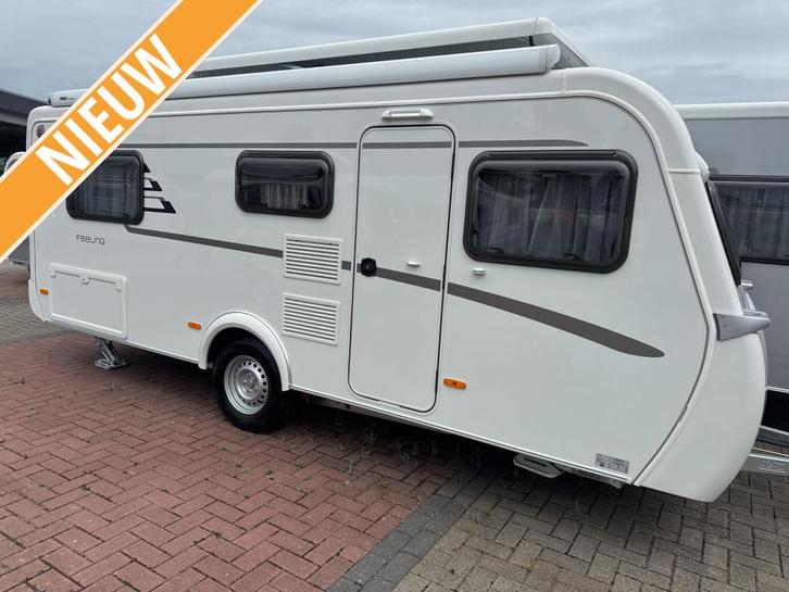 Eriba Feeling 442 Leano / luifel GRATIS MOVER!, Caravans en Kamperen, Caravans, Bedrijf, tot en met 3, 1000 - 1250 kg, Standaardzit