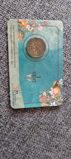 Coincard Wilhelmina 1 Cent 1916, Ophalen of Verzenden