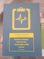 Kritisch Denken in de Verpleegkunde - Editie 5, Ophalen of Verzenden, Zo goed als nieuw, MBO, Judith M. Wilkinson