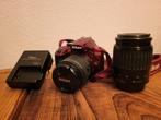 Nikon spiegelreflexcamera met 2 lenzen en tas, Ophalen, Gebruikt, Nikon, 8 keer of meer
