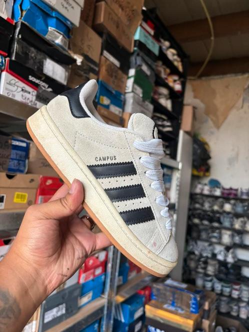 Adidas Campus 00S Crystal White Core Black 38 2/3, Kleding | Dames, Schoenen, Zo goed als nieuw, Sneakers of Gympen, Overige kleuren