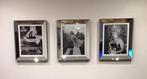 Set van 3 - spiegellijsten fotolijsten 50x60 cm - zilver, Huis en Inrichting, Woonaccessoires | Lijsten, Zo goed als nieuw, Ophalen