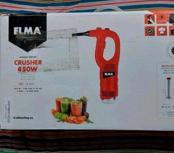 Elma crusher 450watt met 25cm opzetstuk (NIEUW). beschikbaar voor biedingen