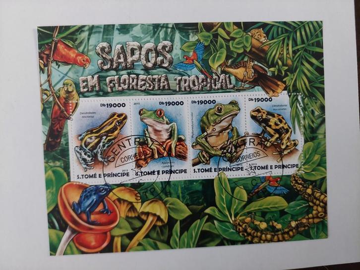 148 Kikker, Kikkers, Postzegels en Munten, Postzegels | Thematische zegels, Gestempeld, Dier of Natuur, Ophalen of Verzenden