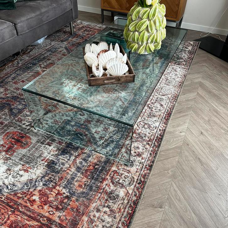 Stijlvolle salontafel 150x75x35cm, Huis en Inrichting, Tafels | Salontafels, Gebruikt, Minder dan 50 cm, 50 tot 100 cm, 150 tot 200 cm