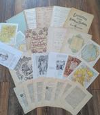 Vintage papieren ephemera set junk journal, Ophalen of Verzenden, Gebruikt