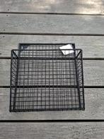 Zwart stalen wandmandje voor tijdschriften, Huis en Inrichting, Ophalen, Overige materialen, Mand, Nieuw