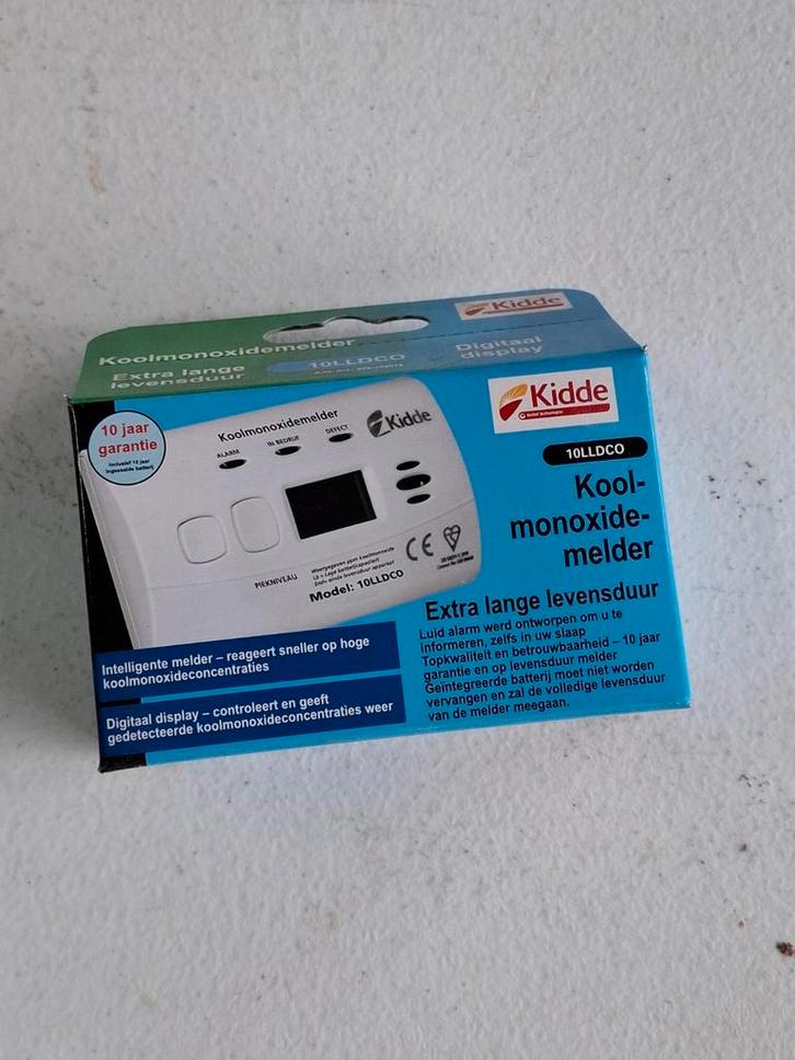 Koolmonoxidemelder Kidde 10LLDCO - Nieuw in doos!, Doe-het-zelf en Verbouw, Alarmsystemen, Nieuw, Ophalen of Verzenden