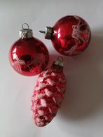 Vintage Kerstballen dennenappel, Ophalen of Verzenden, Zo goed als nieuw