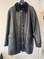 Warme leren jas met voering XXL zwart, Kleding | Heren, Jassen | Winter, Verzenden, Nieuw, Overige maten, Zwart