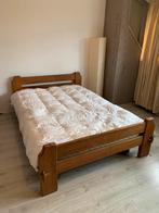 Eikenhouten bed, Ophalen, Gebruikt, Tweepersoons