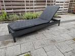 Tuinstoelen 2 stuks + Ligbed Zwart met mooie kussens Wicker, Tuin en Terras, Ligbedden, Ophalen, Zo goed als nieuw, Wicker