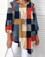 Top Sophia Rood/Blauw (44-52), Verzenden, Nieuw, Rood, Shirt of Top