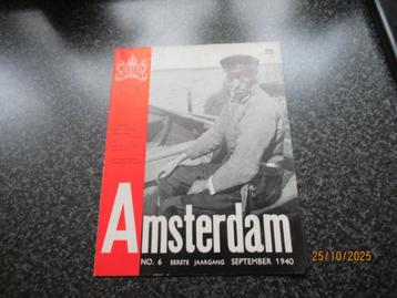 AMSTERDAM- BLAD GEMEENTE AMSTERDAM= NO 6 -1E JAARGANG-1940 beschikbaar voor biedingen