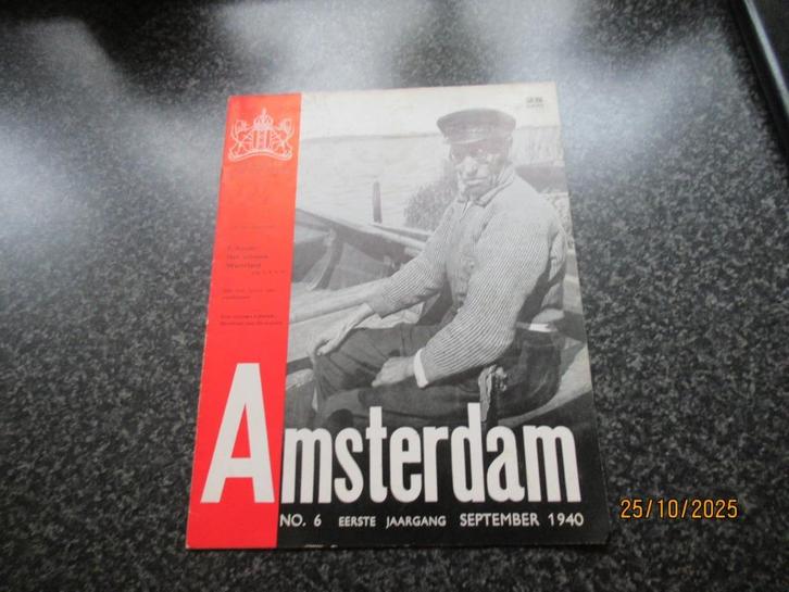 AMSTERDAM- BLAD GEMEENTE AMSTERDAM= NO 6 -1E JAARGANG-1940, Boeken, Geschiedenis | Stad en Regio, Gelezen, 20e eeuw of later, Ophalen of Verzenden