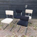 Vintage Ahrend De Cirkel buisframe sledestoelen, Huis en Inrichting, Ophalen, Gebruikt, Vier