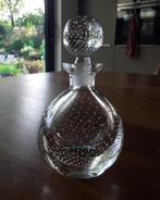 Vintage parfum flesje helder glas met belletjes/bubbels, Ophalen of Verzenden