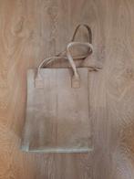 Dstrct leren schoudertas beige, Overige merken, Gebruikt, Beige, Ophalen of Verzenden