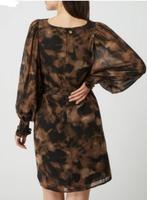 Freebird jurk model Xeni bruin / zwart 'gevlekt' L-XL 43497, Kleding | Dames, Jurken, Bruin, ., Maat 46/48 (XL) of groter, Ophalen of Verzenden
