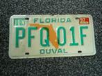 Kentekenplaat licenseplate Florida Duval USA, Verzenden, Gebruikt, Auto's