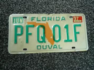 Kentekenplaat licenseplate Florida Duval USA beschikbaar voor biedingen
