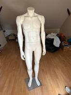 Mannen etalagepop wit – losse delen met metalen voetplaat, Hobby en Vrije tijd, Ophalen, Gebruikt, Paspop