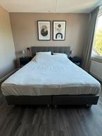 Gratis tweepersoonsbed, Huis en Inrichting, Ophalen, Gebruikt, Bruin, Tweepersoons