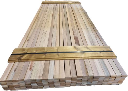 154 Hardhouten latten - geschaafd 1.9x4.5 cm - nr: HP200, Tuin en Terras, Palen, Balken en Planken, Ophalen, Overige typen, Nieuw