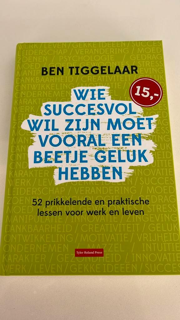 Wie succesvol wil zijn moet vooral een beetje geluk hebben, Boeken, Wetenschap, Nieuw, Verzenden