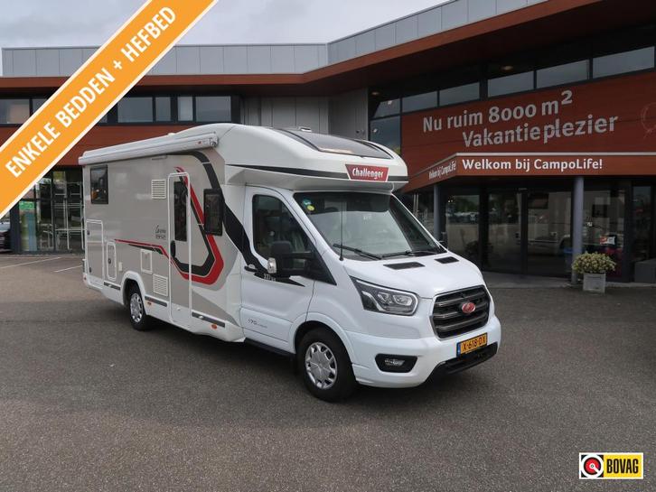 Challenger Graphite Premium 337 GA AUTOMAAT EN ZEER RUIM, Caravans en Kamperen, Campers, tot en met 4, Half-integraal, Challenger