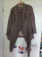 MS Mode travelstof pak maat 44, Kostuum of Pak, Bruin, Maat 42/44 (L), Ophalen of Verzenden