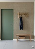 14184 Jute vintage behang burlap naturel duurzaam swiet, Verzenden, Beige