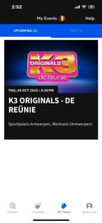 K3 originals, Tickets en Kaartjes, Eén persoon