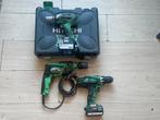 Set Hitachi, Ophalen of Verzenden, Gebruikt, Boormachine