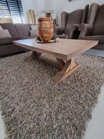 Wie bied? Kloostertafel eikenhout whitewash, Huis en Inrichting, Tafels | Salontafels, Ophalen, 100 tot 150 cm, Eikenhout, 50 tot 100 cm