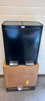 Deleca Recycle Prullenbak met 2 Vakken 2x30 liter, Huis en Inrichting, Woonaccessoires | Prullenbakken, 50 tot 75 cm, 40 liter of meer