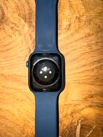 Apple Watch Series 7 Blauw 45mm als nieuw, Sieraden, Tassen en Uiterlijk, Smartwatches, Ophalen, Afstand, Blauw, IOS