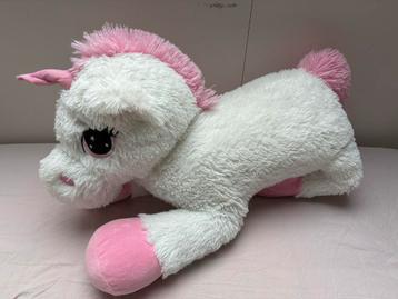 Schattige grote wit roze Eenhoorn Knuffel beschikbaar voor biedingen