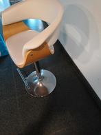 Leren kruk, Huis en Inrichting, Barkrukken, 1 kruk, Ophalen of Verzenden, Leer, 60 tot 90 cm