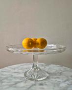 Antieke vintage taartschaal op voet taartplateau, Huis en Inrichting, Ophalen of Verzenden, Zo goed als nieuw