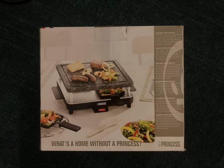 Princess - Party 4 Stone & Raclette Set, Witgoed en Apparatuur, Gourmetstellen, Nieuw, 4 t/m 7 personen, Ophalen