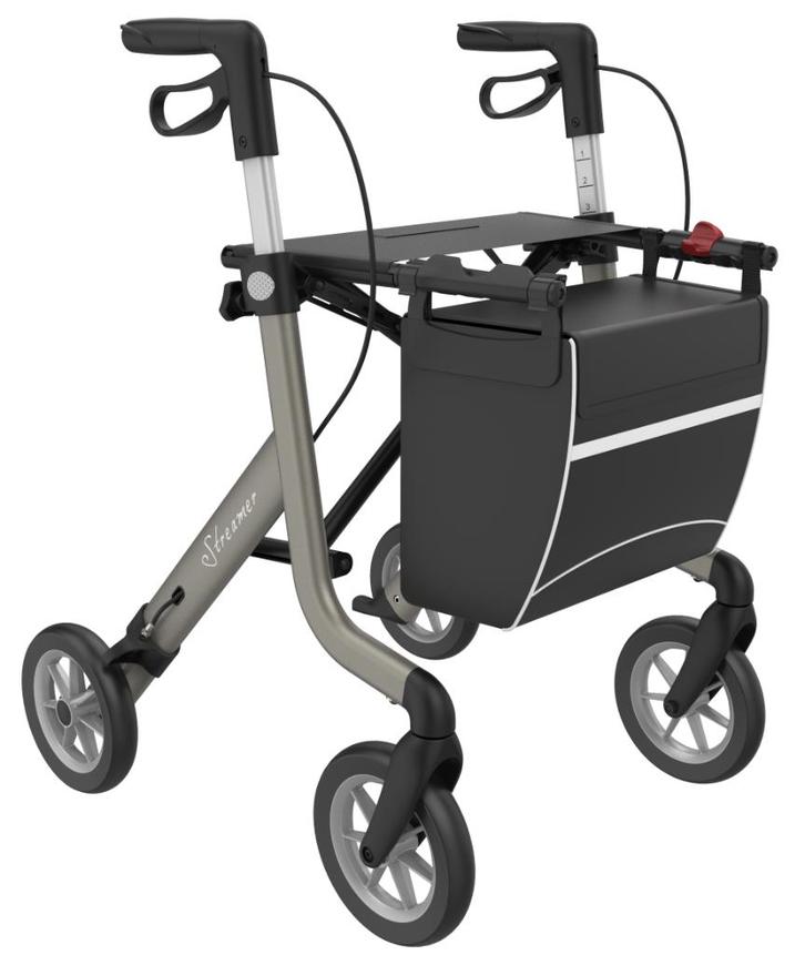 Rollator STREAMER Lichtgewicht mét gratis servicebeurt, Diversen, Rollators, Nieuw, Lichtgewicht, Opvouwbaar, Ophalen