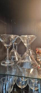 6x martini glazen - glas martiniglas, Verzamelen, Glas en Borrelglaasjes, Ophalen of Verzenden, Zo goed als nieuw