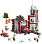 Lego city 60215 brandweerkazerne, Ophalen of Verzenden, Zo goed als nieuw, Complete set, Lego