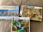 4 legpuzzels, Ophalen of Verzenden, 500 t/m 1500 stukjes, Legpuzzel, Zo goed als nieuw