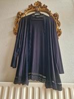 Via Appia Due zwart zacht viscose vest met kanten afwerking, Zwart, Trui of Vest, Ophalen of Verzenden, Zo goed als nieuw