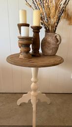 ronde landelijke bijzettafel, wijntafel, Ophalen, Rond, 55 tot 75 cm, 60 cm of meer